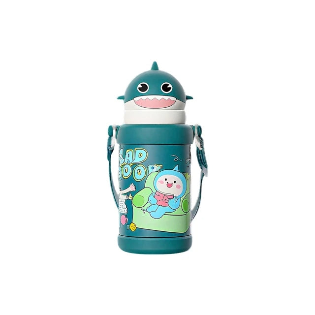 HEELO Shark 550ML Insulated Kids Thermos Stainless Steel