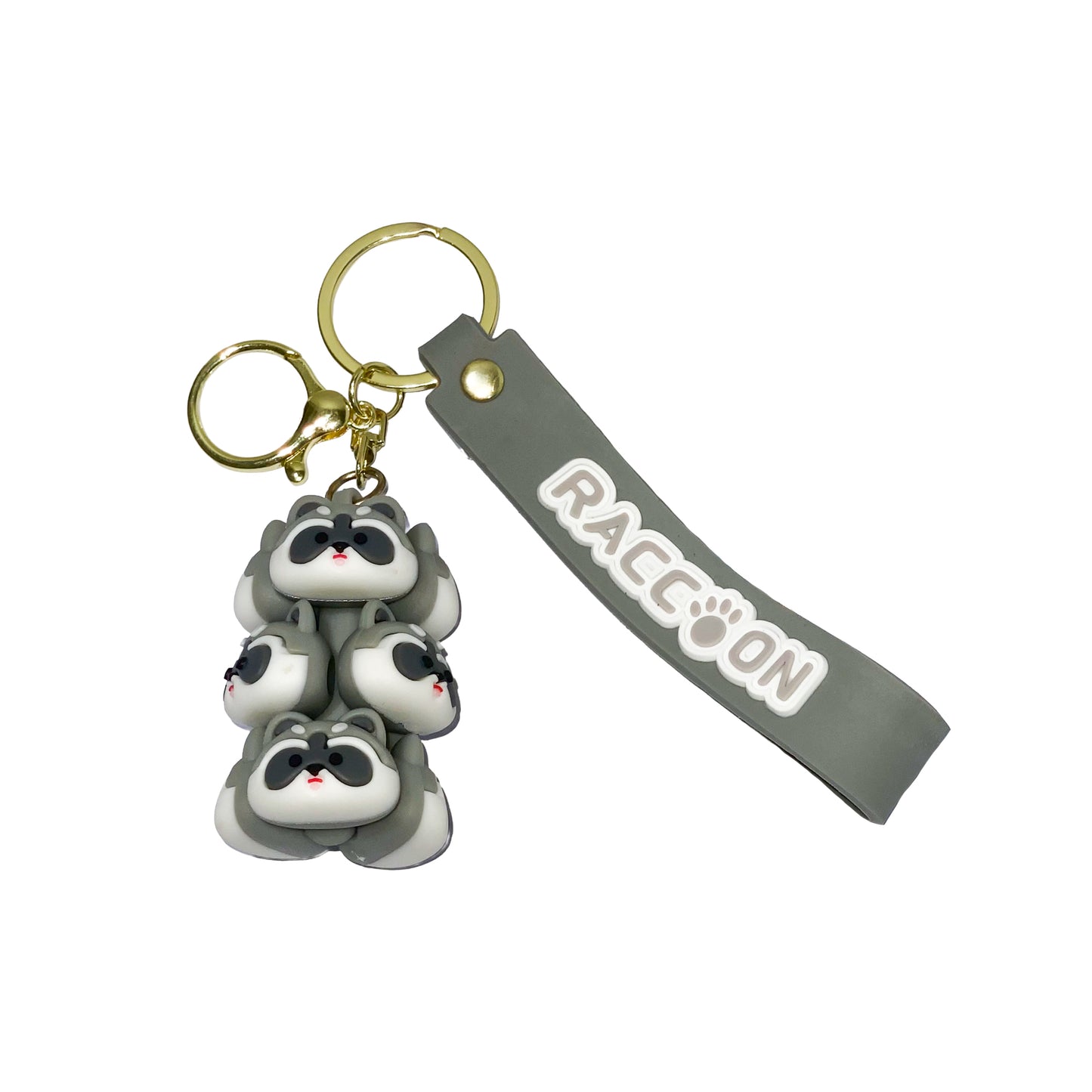 Raccoon Face keychain