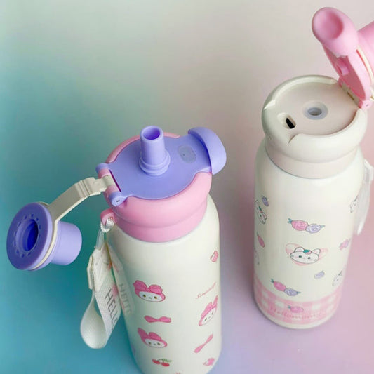 Slim 600ML Insulated Stainless Steel Kids Water Bottle