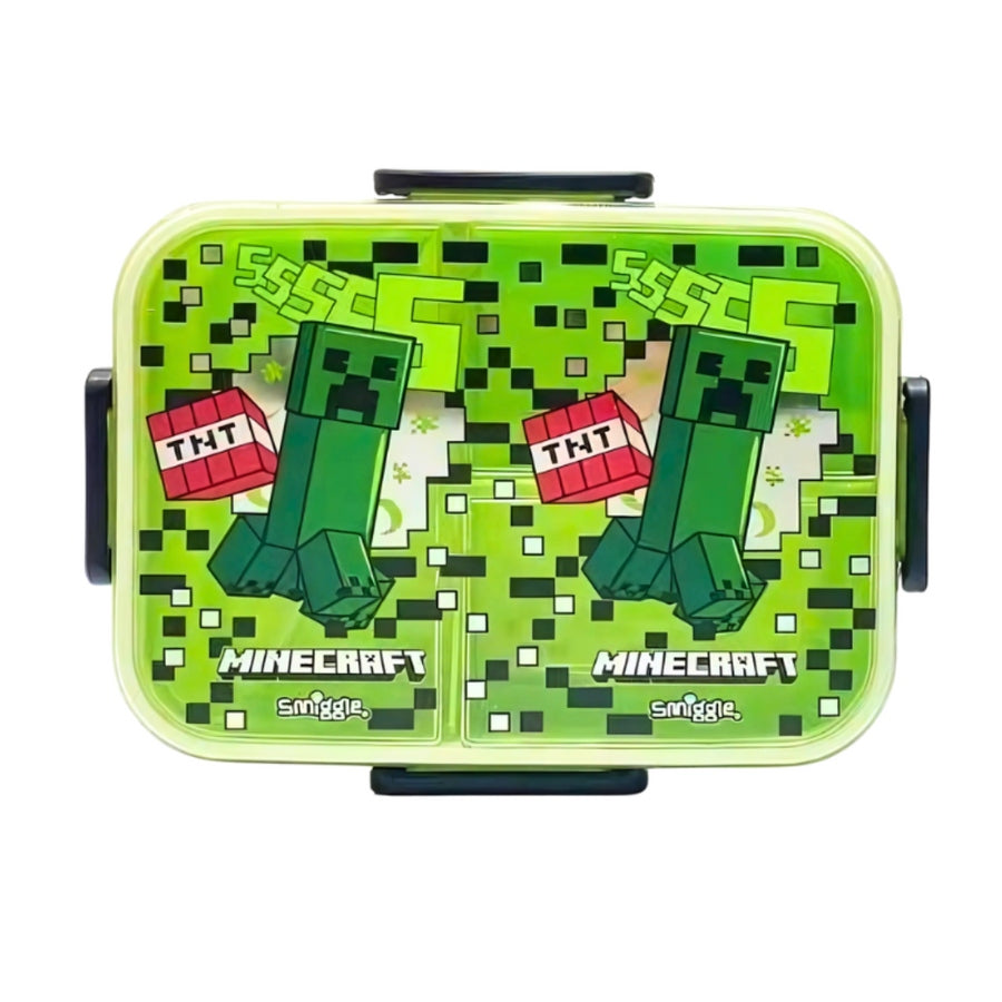 Smiggle Minecraft Edition 3-Compartment Kids Lunch Box