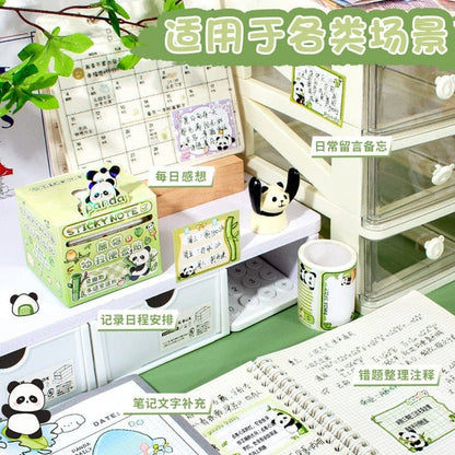 Panda Daily Adventure - Decorative Sticky Note Roll (Available in 4 Colours)