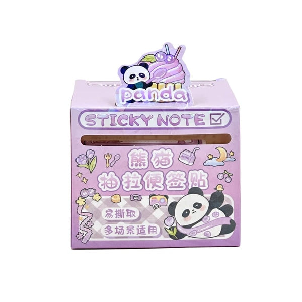Panda Daily Adventure - Decorative Sticky Note Roll (Available in 4 Colours)