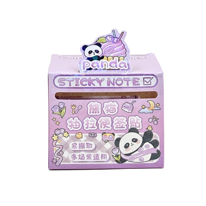 Panda Daily Adventure - Decorative Sticky Note Roll (Available in 4 Colours)