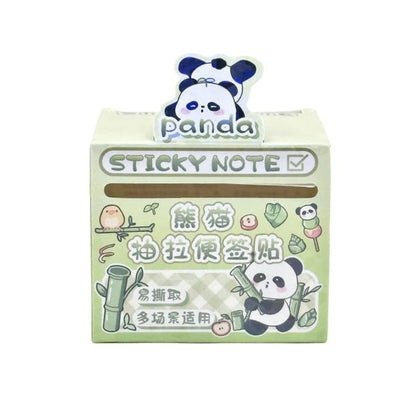 Panda Daily Adventure - Decorative Sticky Note Roll (Available in 4 Colours)