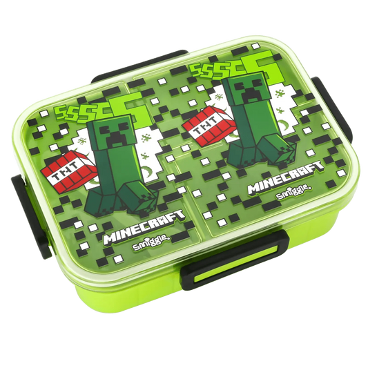 Smiggle Minecraft Edition 3-Compartment Kids Lunch Box