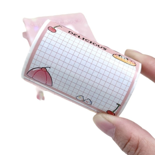 Panda Daily Adventure - Decorative Sticky Note Roll (Available in 4 Colours)
