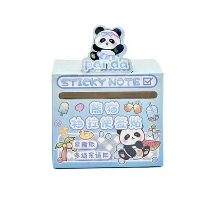 Panda Daily Adventure - Decorative Sticky Note Roll (Available in 4 Colours)