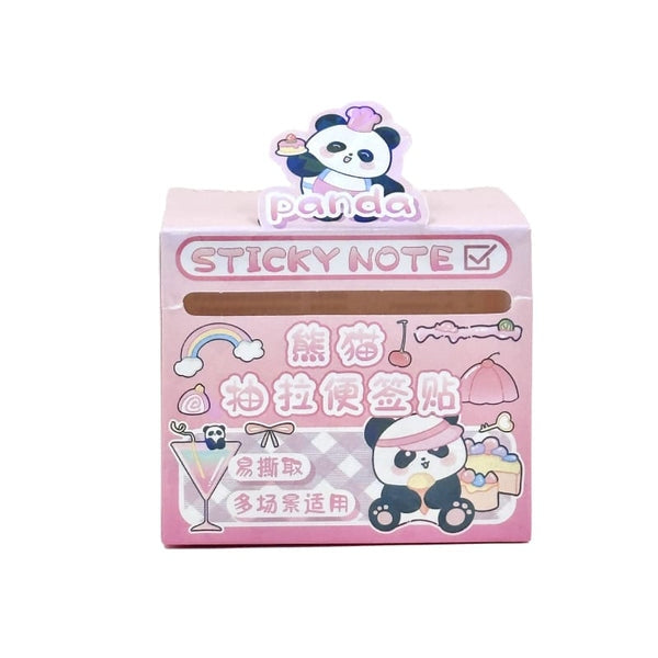 Panda Daily Adventure - Decorative Sticky Note Roll (Available in 4 Colours)