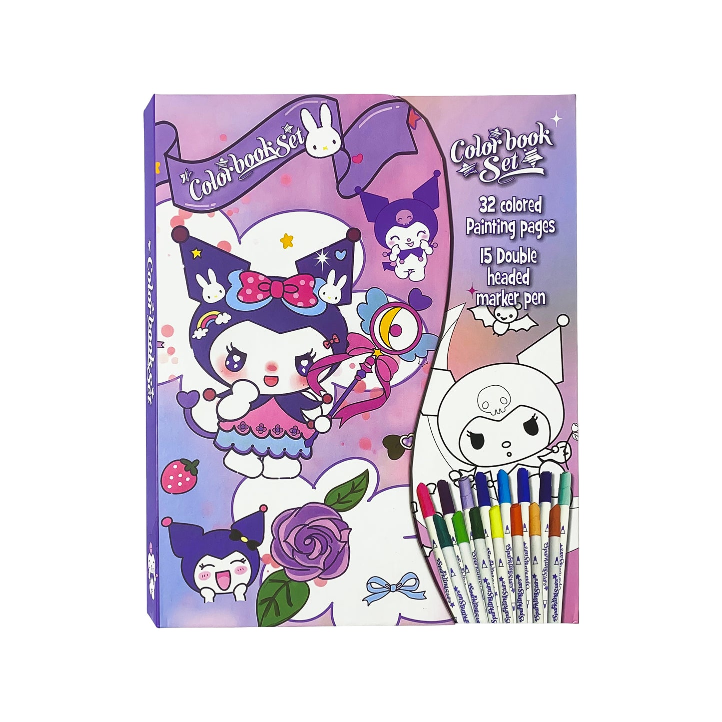 Kuromi Colouring Book Set