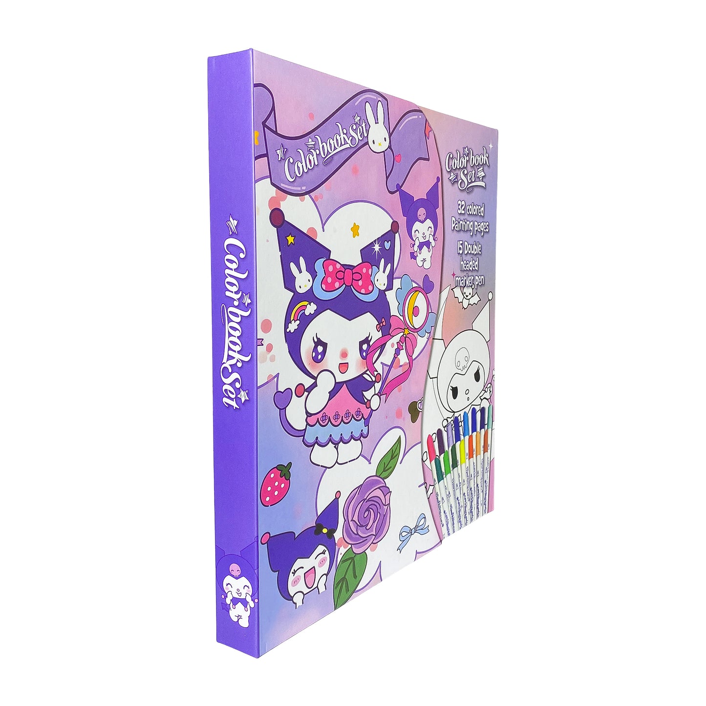 Kuromi Colouring Book Set