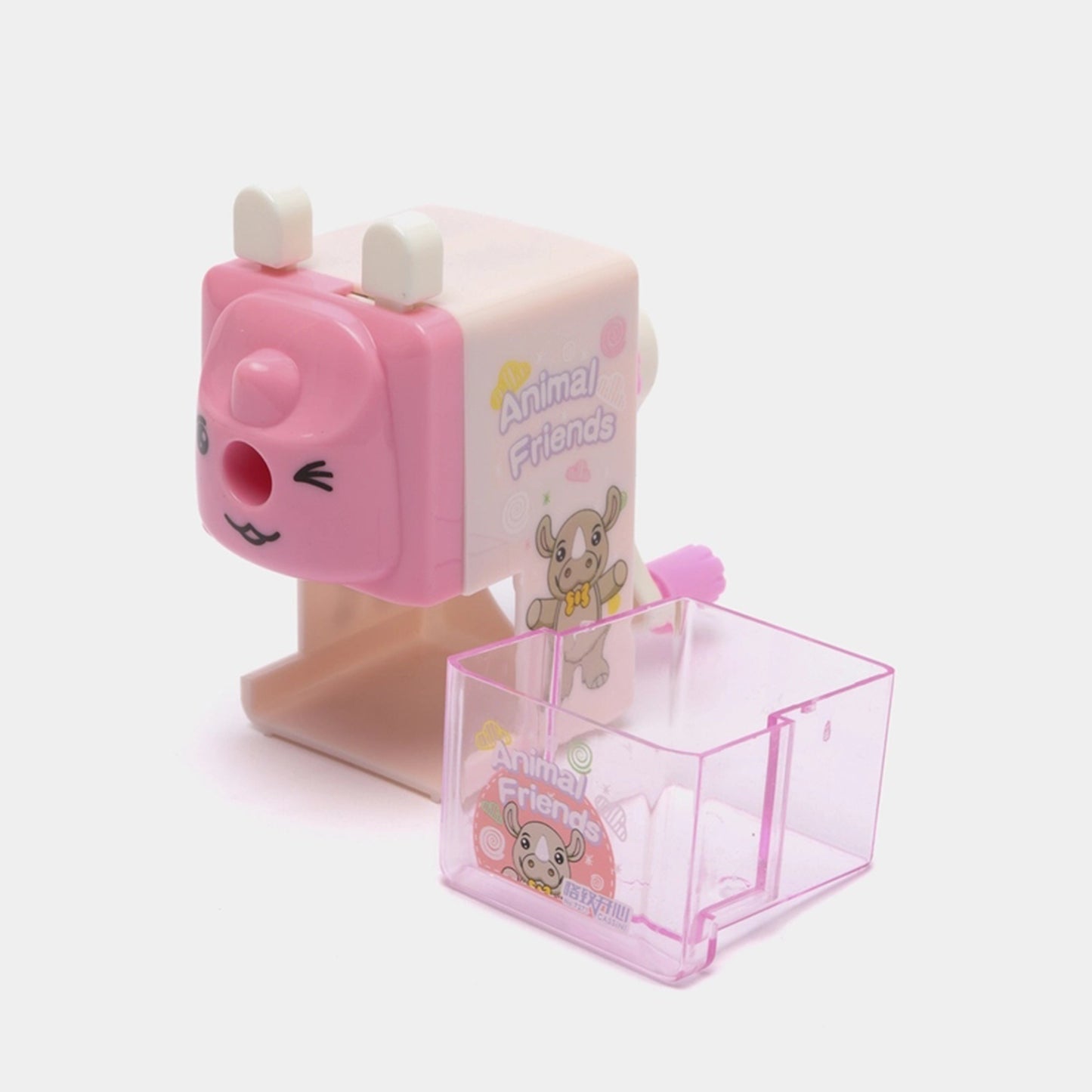 Cute Rhinoceros Hand Rotating Pencil Sharpener