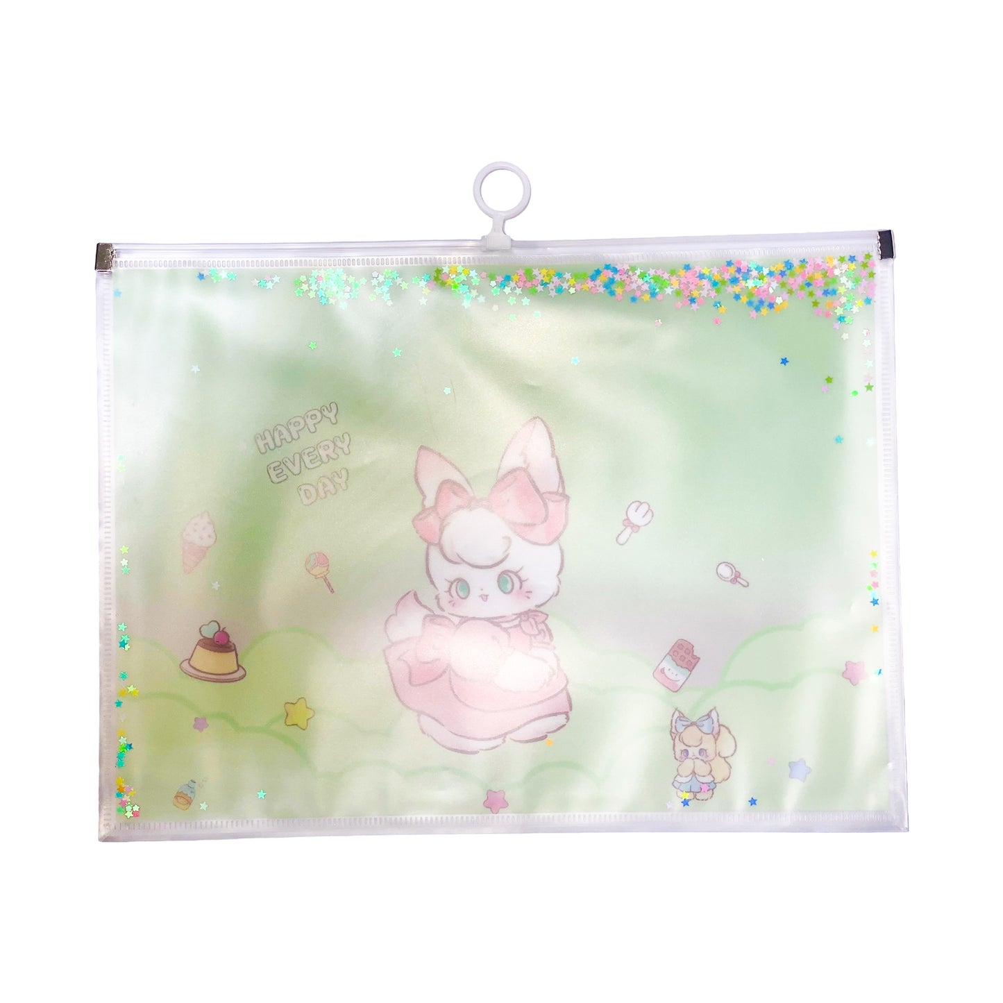 Cute Zipper File Bag
