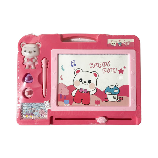Happy Bear Magic Slate Pink - Drawing Board