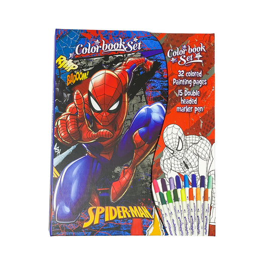 Spiderman Colouring Book Set