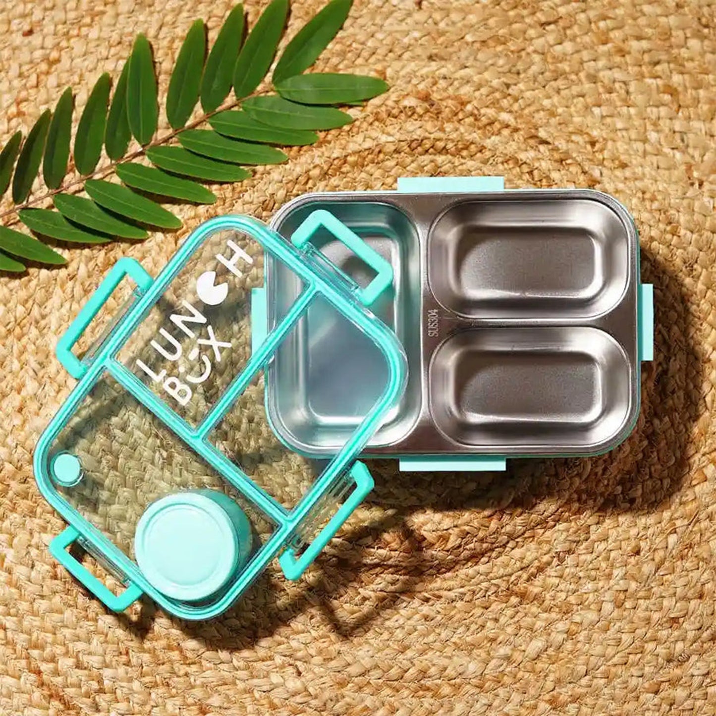 IQIX Partition Seal SUS304 Stainless Steal Lunch Box