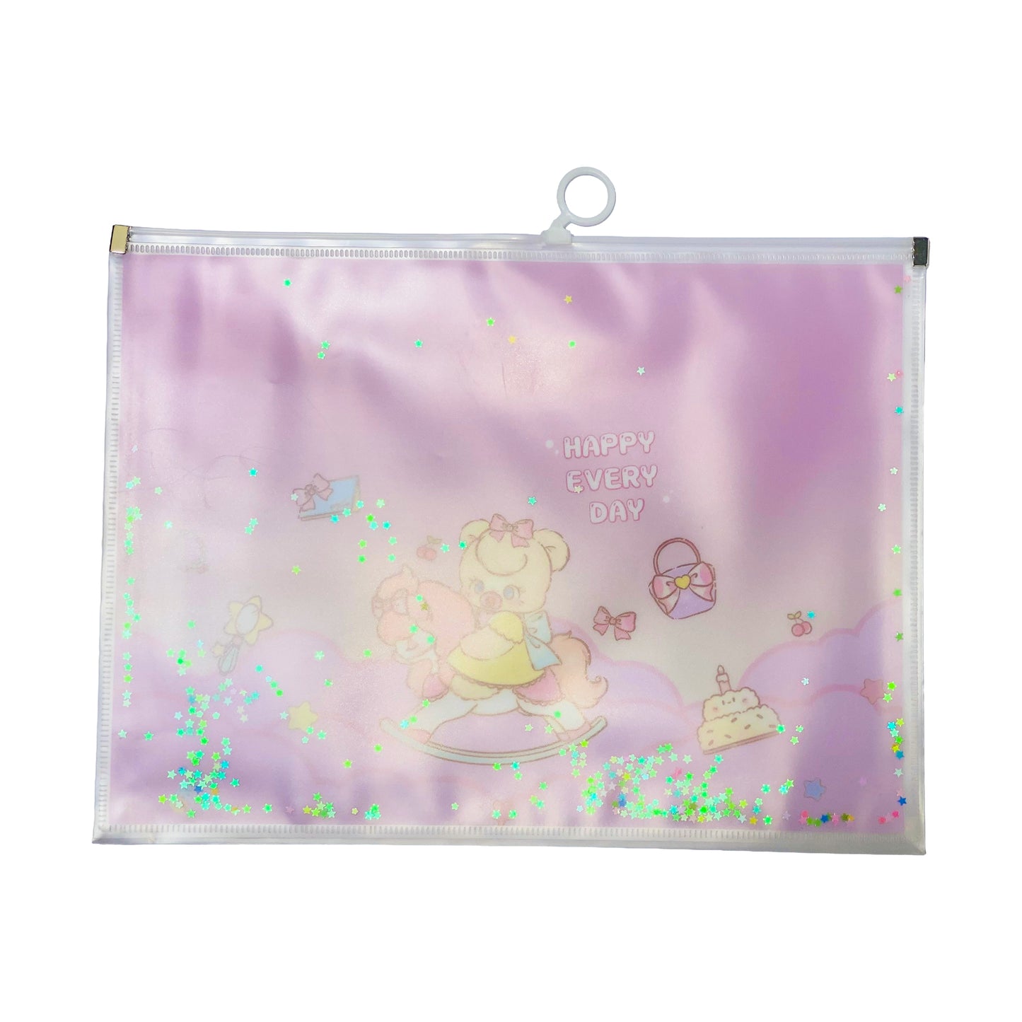 Cute Zipper File Bag
