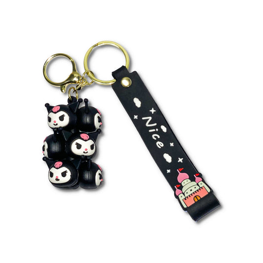 Kuromi Face Keychain