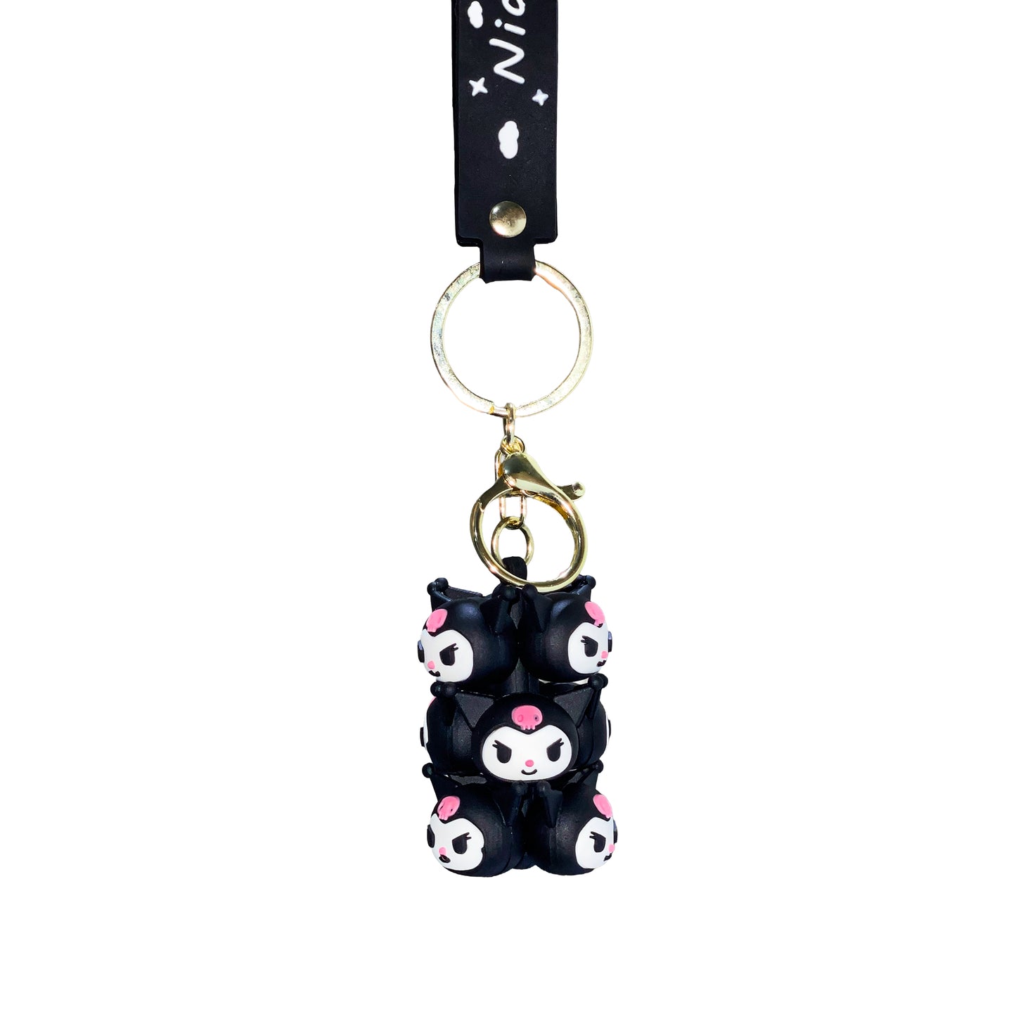 Kuromi Face Keychain