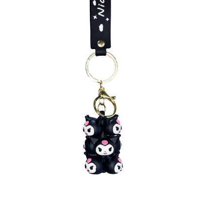 Kuromi Face Keychain