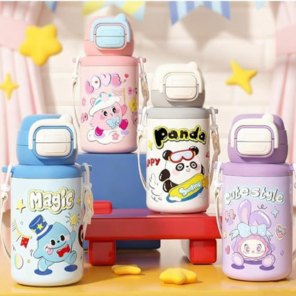 Cute Character Insulated Kids Water Bottle (500ML)