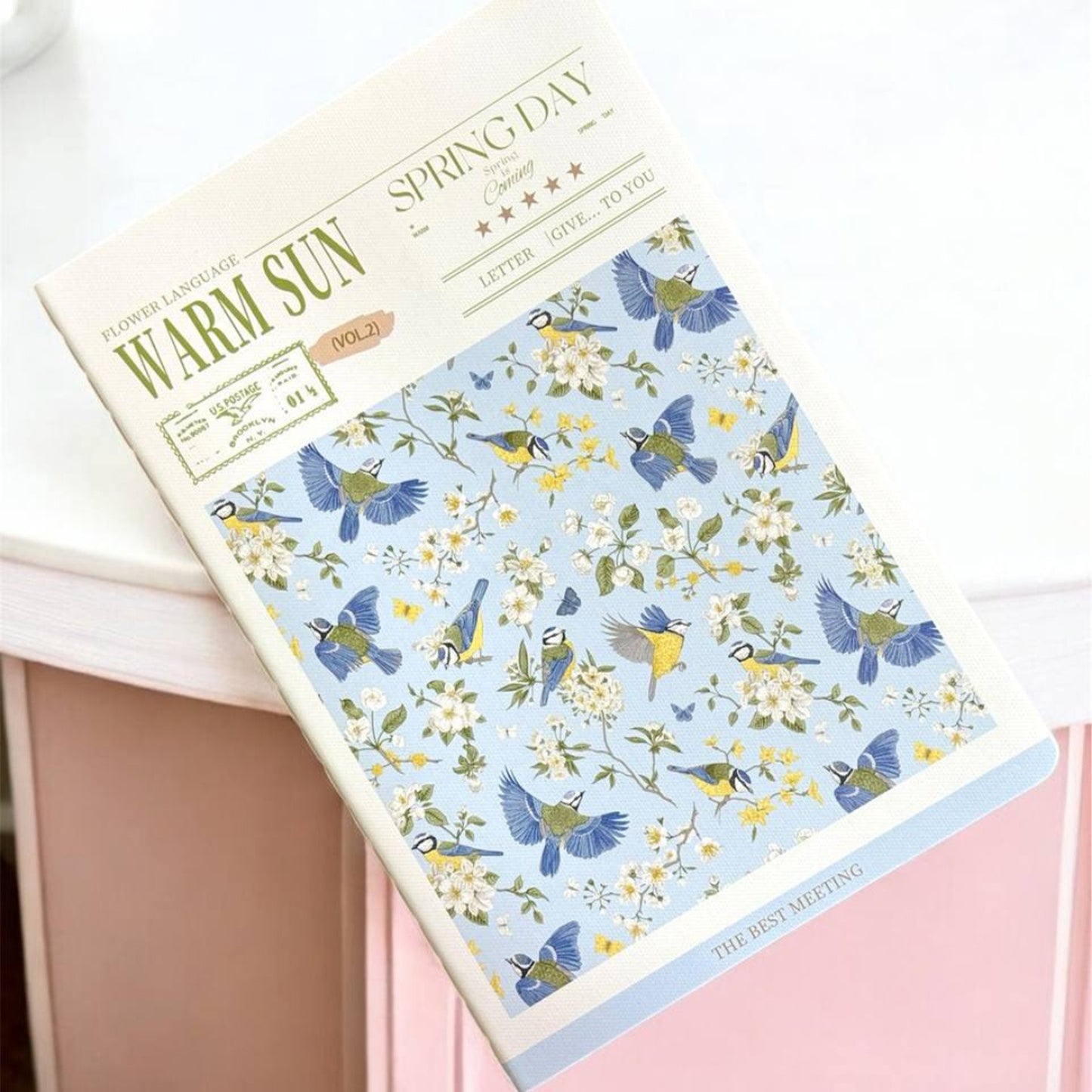Spring Day Floral Pattern Journal