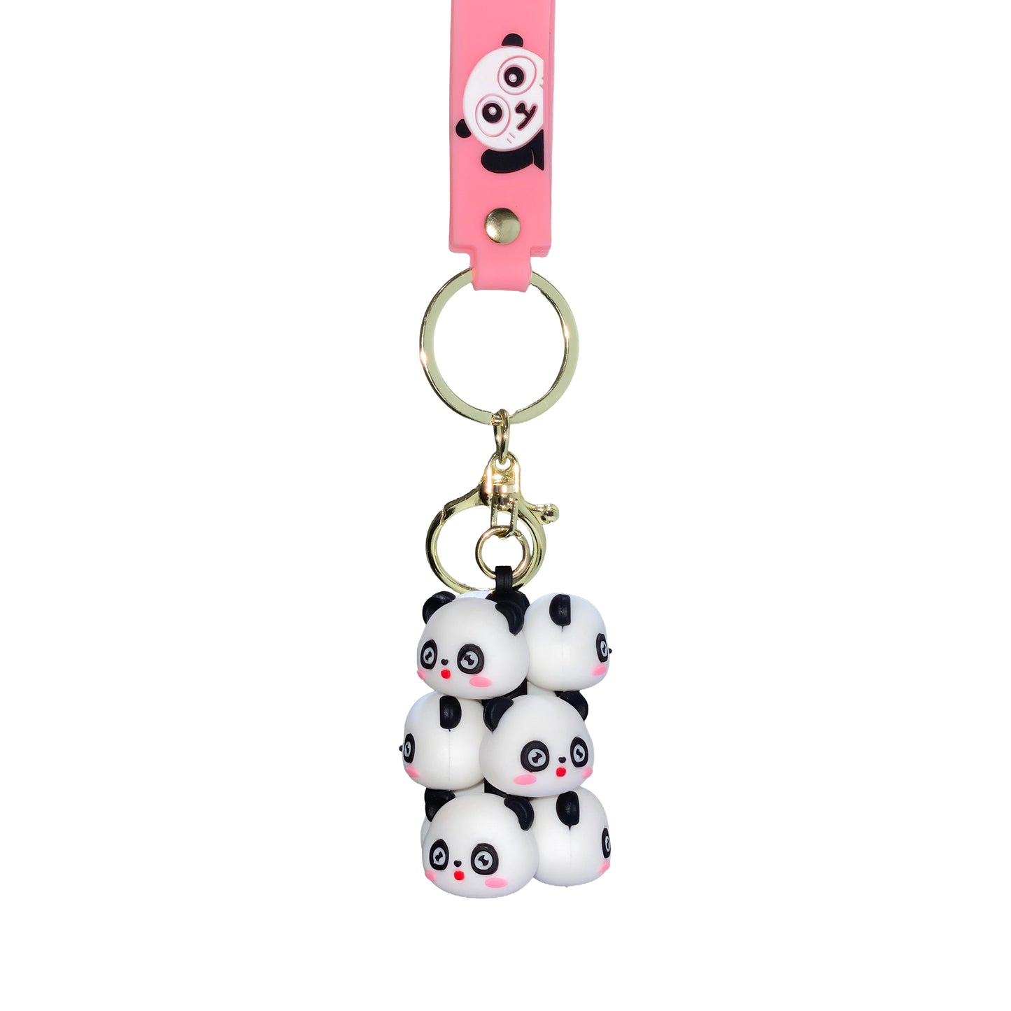 Baby Panda Face Keychain