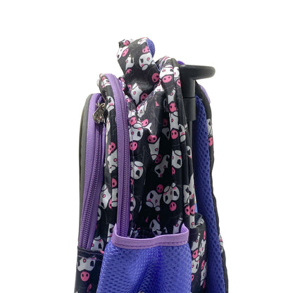 Kuromi 3D Hard Shell Mini Trolley Backpack