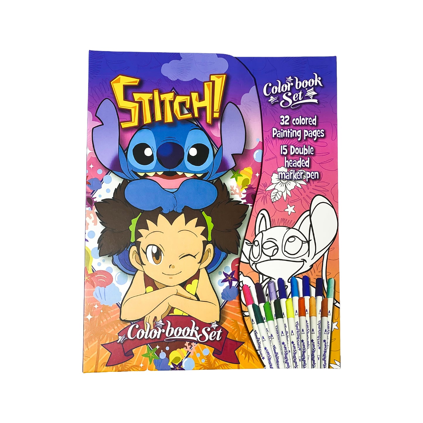 Stitch Colouring Book Set