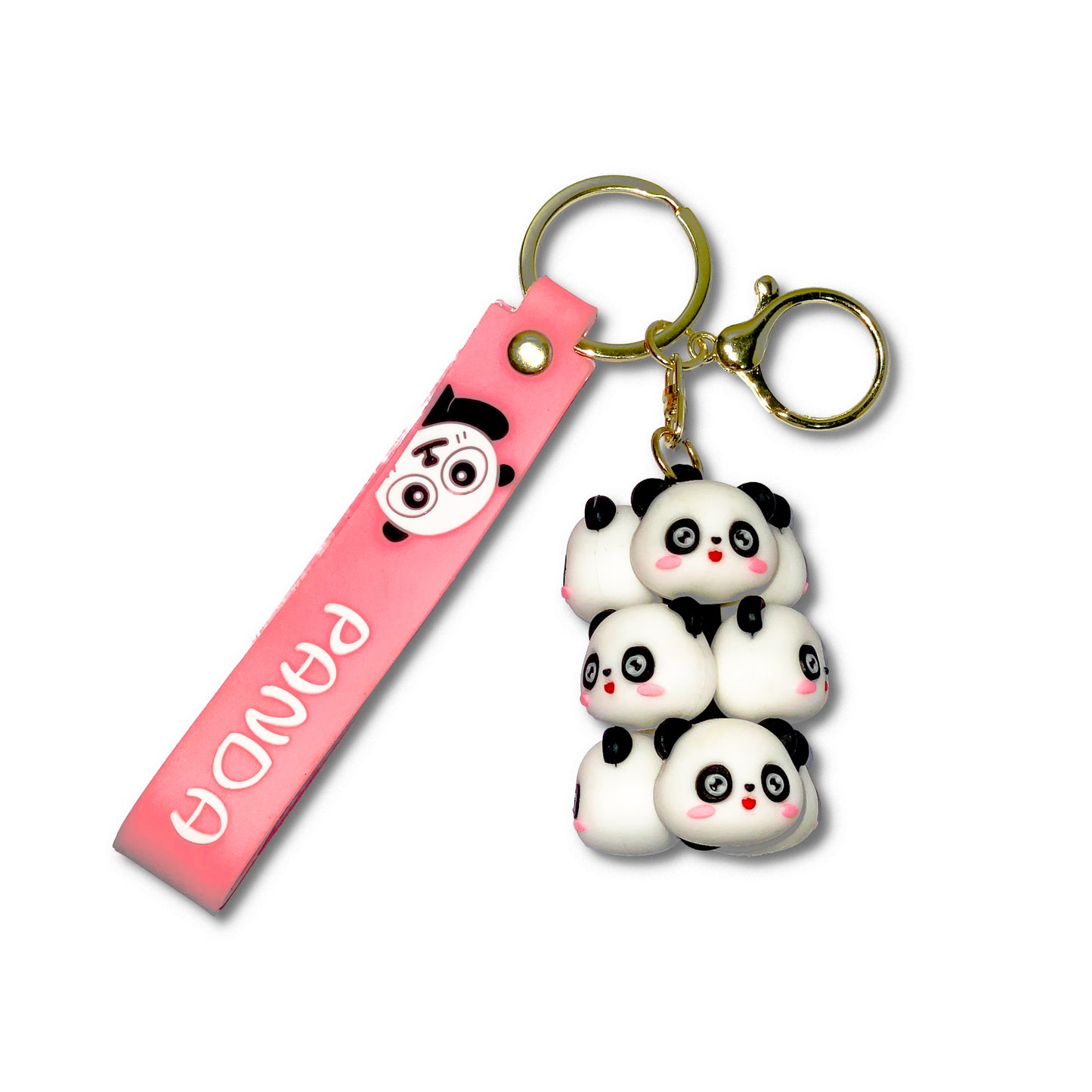 Baby Panda Face Keychain