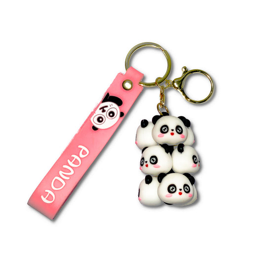 Baby Panda Face Keychain