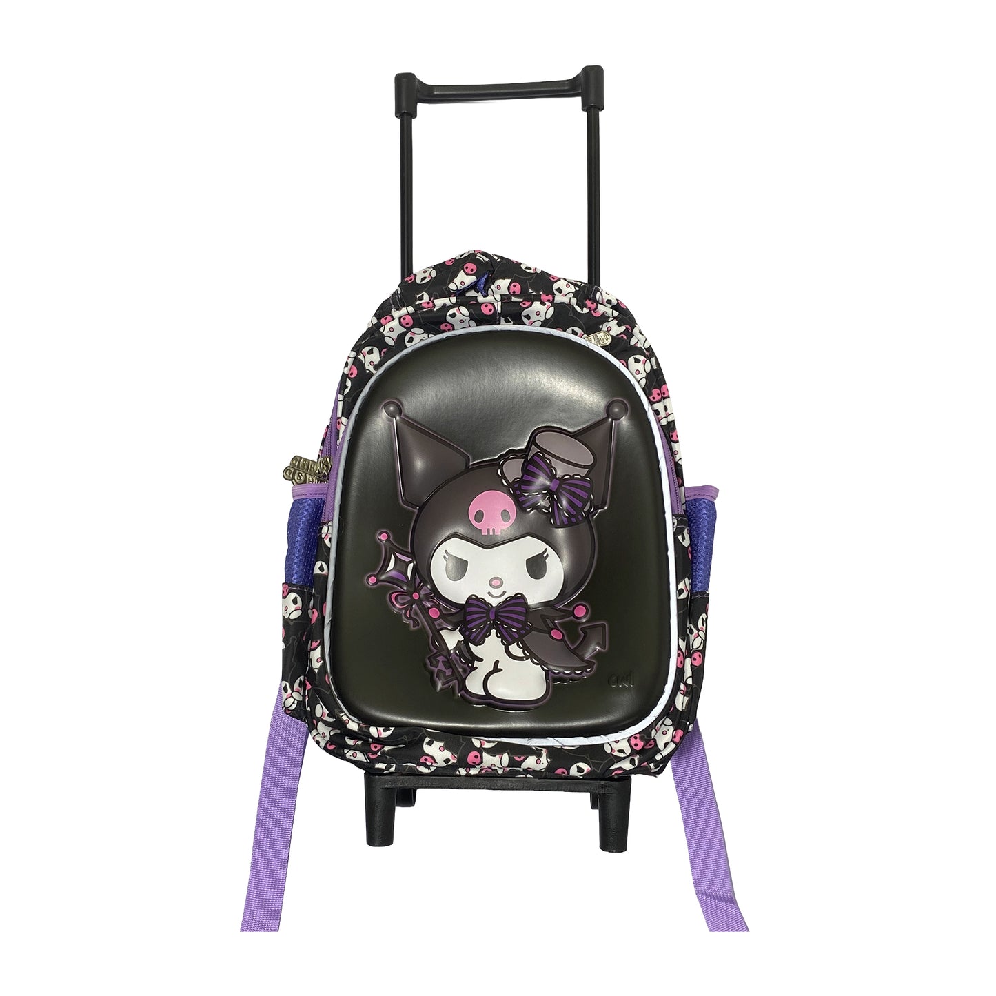 Kuromi 3D Hard Shell Mini Trolley Backpack