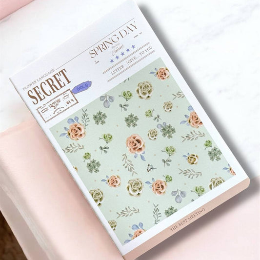 Spring Day Floral Pattern Journal