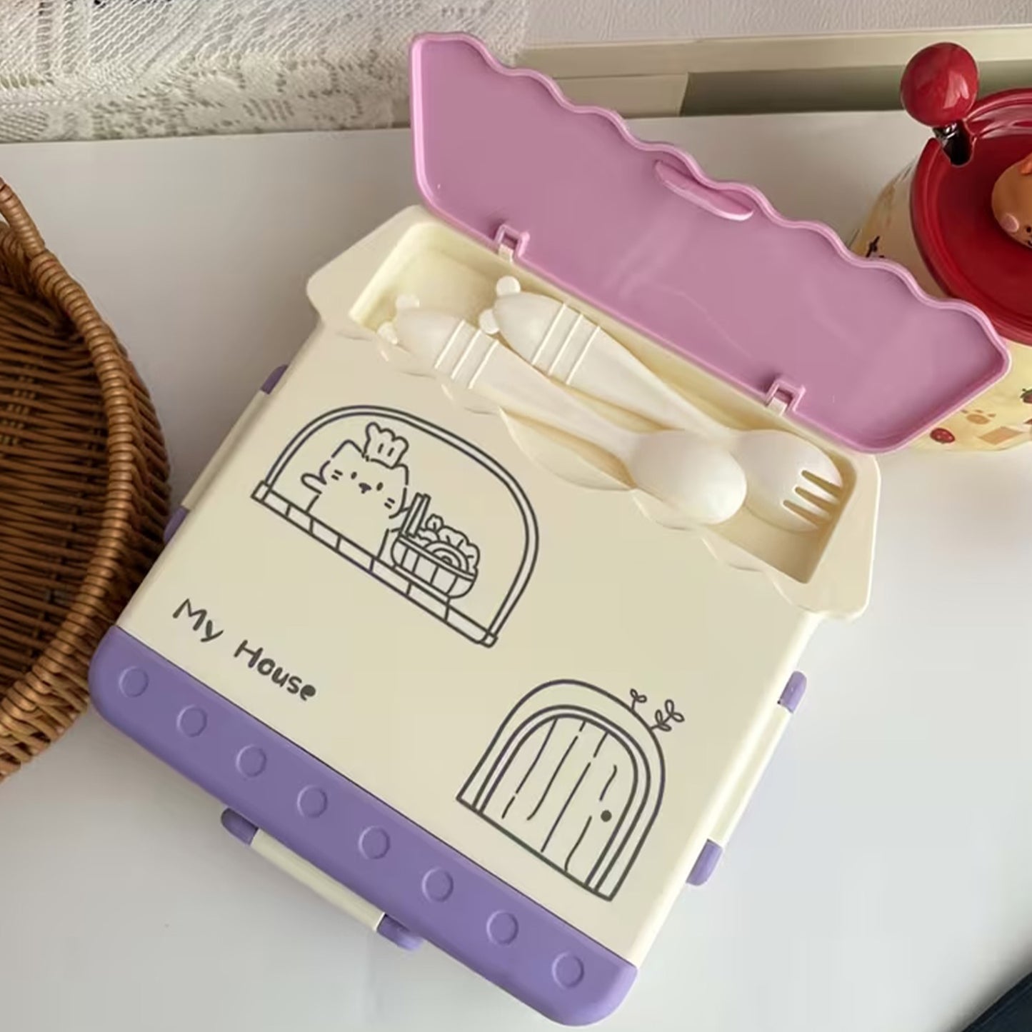 My House-Shaped Kids Lunch Box