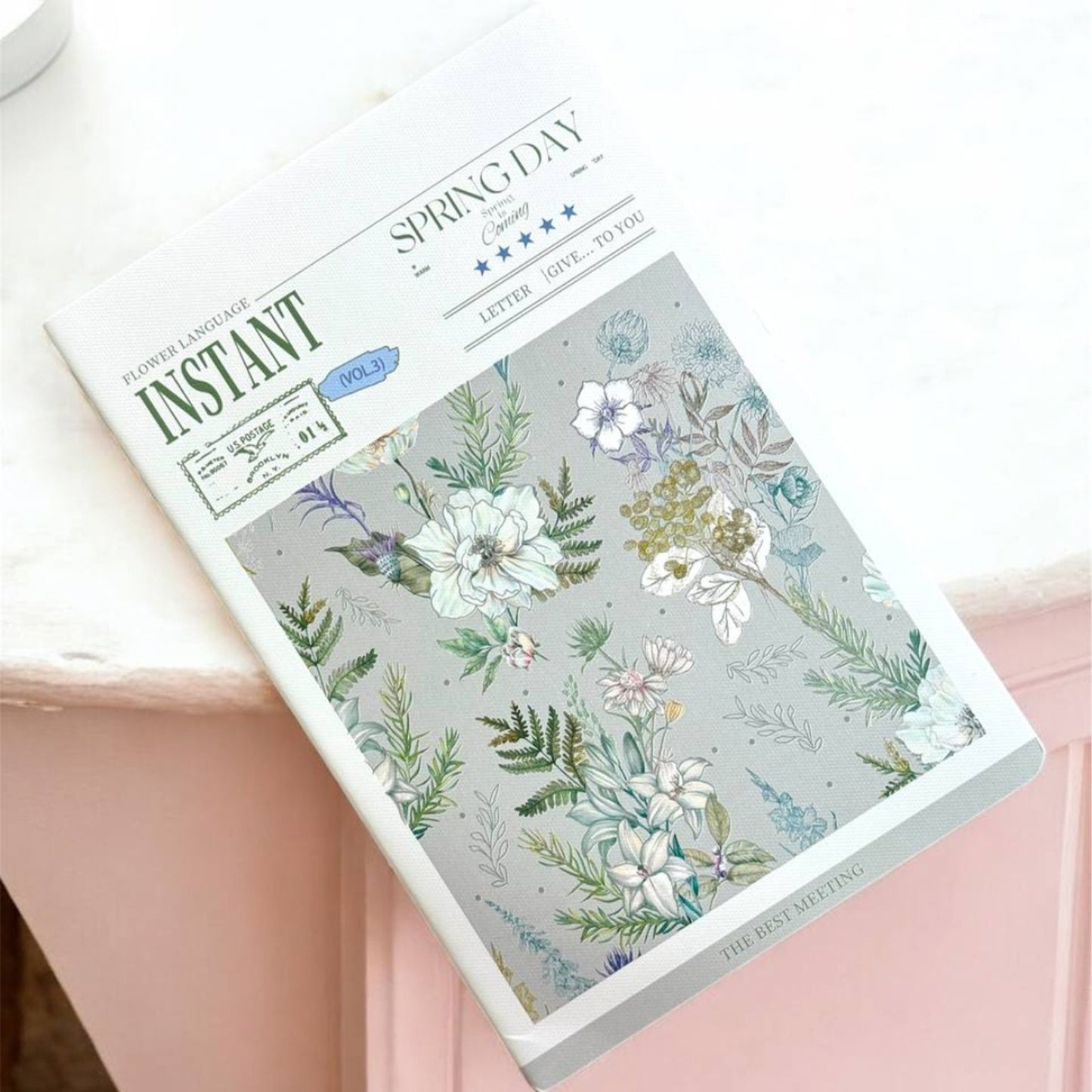 Spring Day Floral Pattern Journal