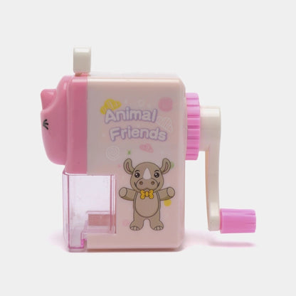 Cute Rhinoceros Hand Rotating Pencil Sharpener