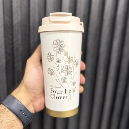 Four Leaf Clover Vacuum Insulated Coffee Tumbler
