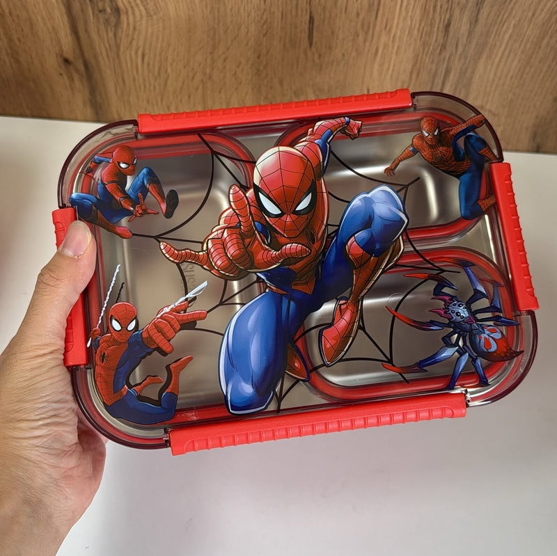 Spider-Man 2-Compartment SUS304 Stainless Steel Kids Lunch Box