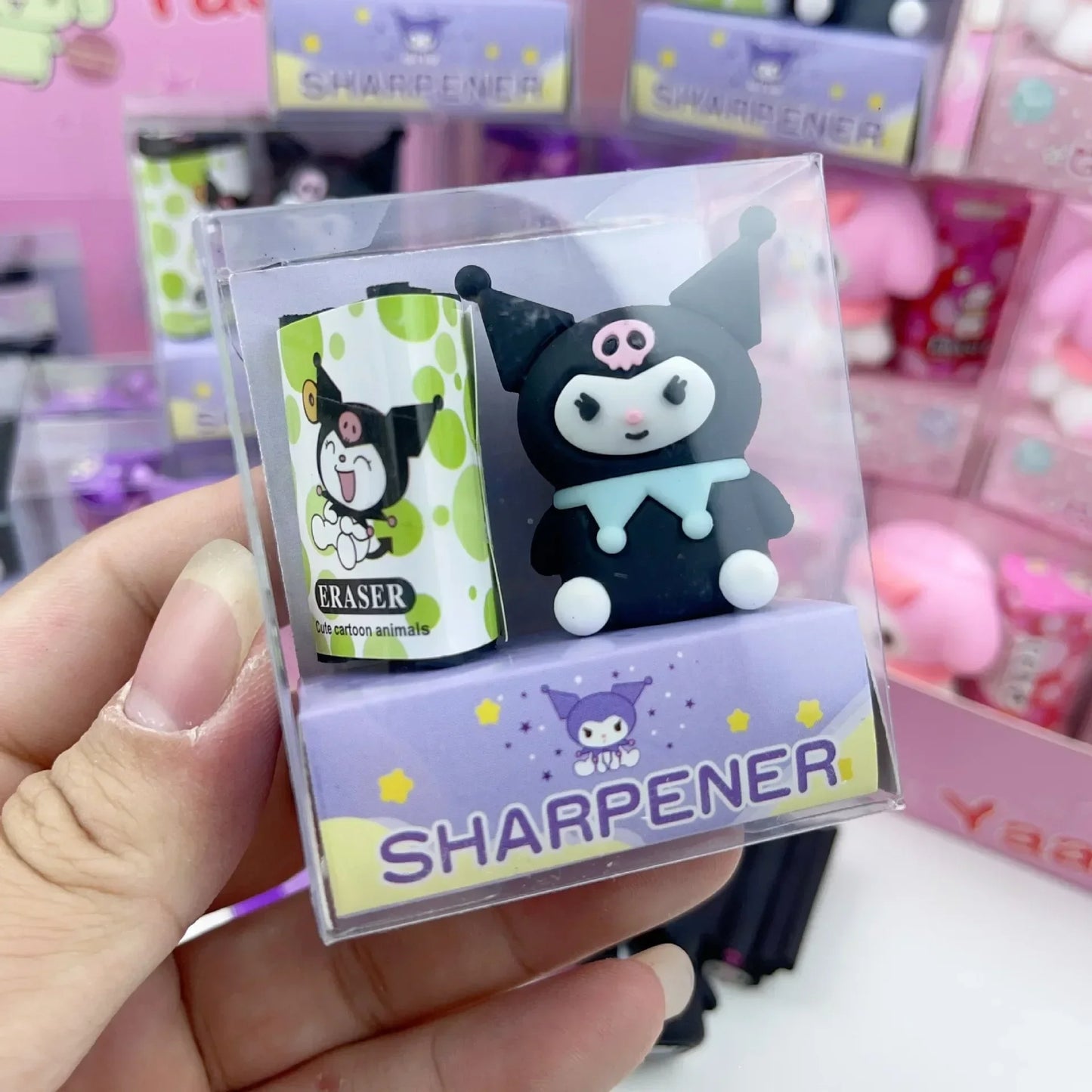 Kuromi - Eraser + Sharpener