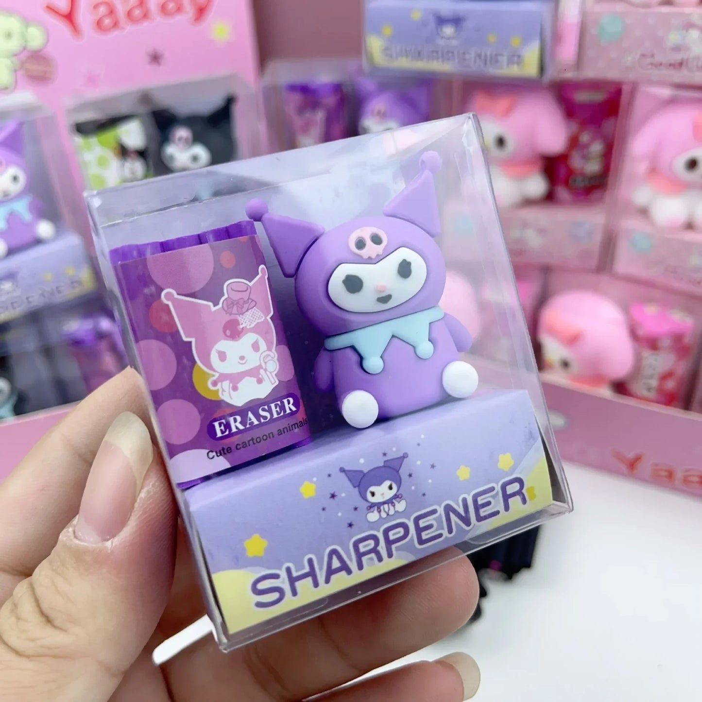 Kuromi - Eraser + Sharpener