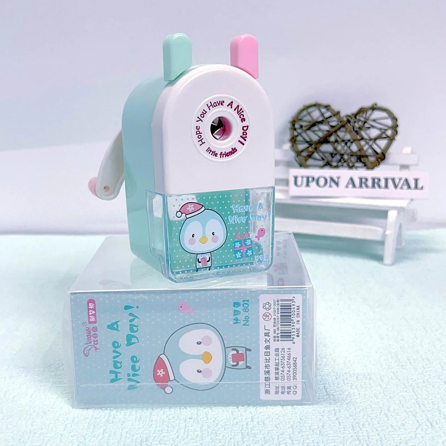 Cute Penguin Hand Rotating Pencil Sharpener
