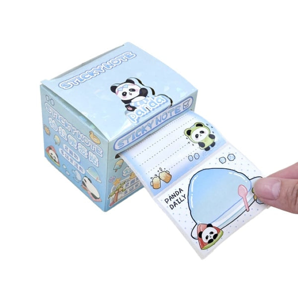 Panda Daily Adventure - Decorative Sticky Note Roll (Available in 4 Colours)