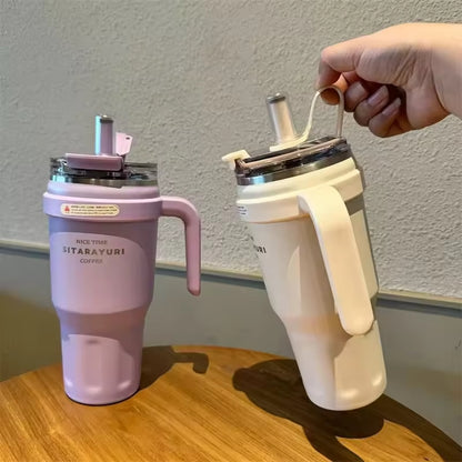SITARAYURI Insulated Stainless Steel Travel Tumbler With Side Handle